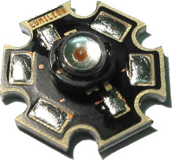 LED-Körper auf der Platine