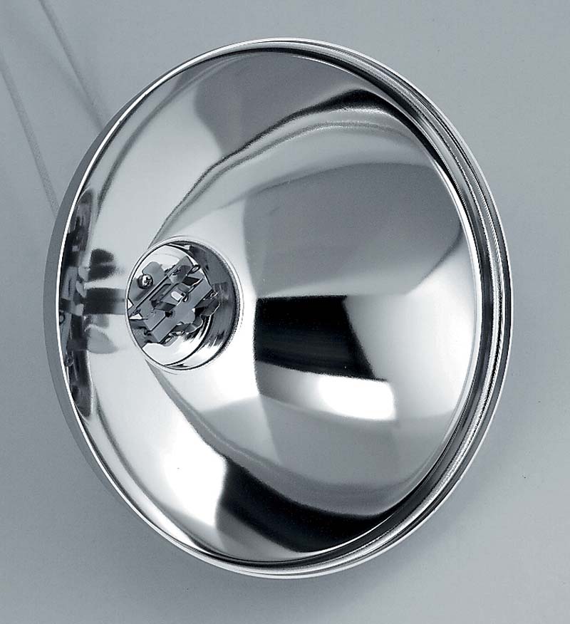 Reflektor mit zentrisch eingesetzten GY 9,5 Sockel