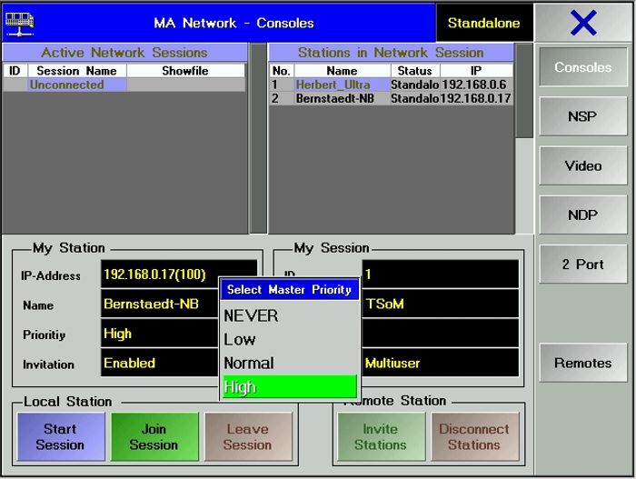Screenshot für Netzwerkverbindung