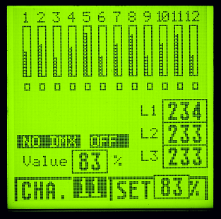Dimmer Display 12 Kanal