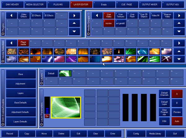 Maxedia-lazer editor
