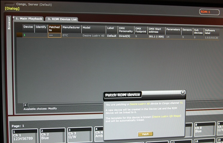 Screenshot RDM Tabelle