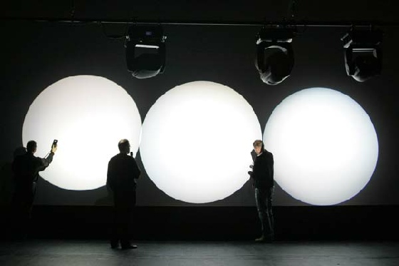 Vier Lichtkreise im Vergleich