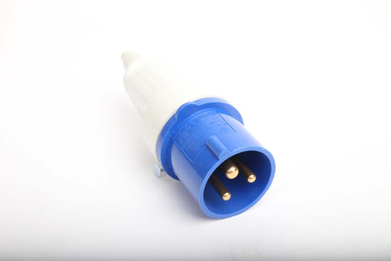 Netzstecker Blau